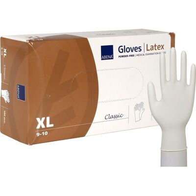ABENA Latexhandske puderfri XL 100/fp ABENA Latexhandske puderfri XL 100/fp