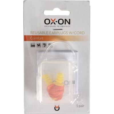 OX-ON Öronproppar Comfort med snöre OX-ON Öronproppar Comfort med snöre