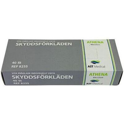 AST MEDICAL Förkläde 80x125cm box vit 40/fp AST MEDICAL Förkläde 80x125cm box vit 40/fp