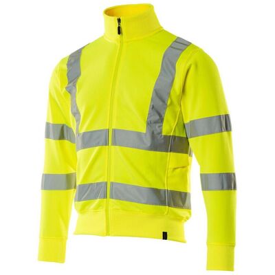 MASCOT Sweatshirt med blixtlås Hi-Vis Gul 2XL MASCOT Sweatshirt med blixtlås Hi-Vis Gul 2XL