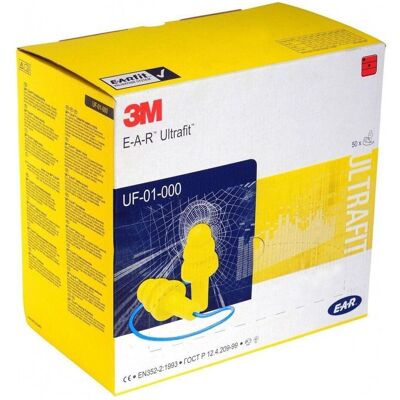3M Öronproppar Ultrafit snöre 50 par 3M Öronproppar Ultrafit snöre 50 par