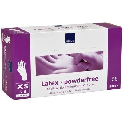 ABENA Latexhandske puderfri XS 100/fp ABENA Latexhandske puderfri XS 100/fp