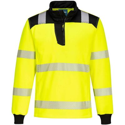 PORTWEST Sweatshirt PW3 Hi-Vis 1/4 Zip gul M PORTWEST Sweatshirt PW3 Hi-Vis 1/4 Zip gul M