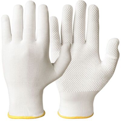 Granberg Vita Bomull och Spandex Arbetshandskar - 12 Par Granberg Vita Bomull och Spandex Arbetshandskar - 12 Par