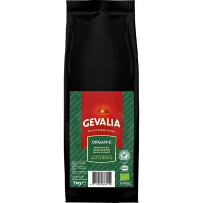 GEVALIA Kaffe Organic Bönor 1kg 8/krt GEVALIA Kaffe Organic Bönor 1kg 8/krt