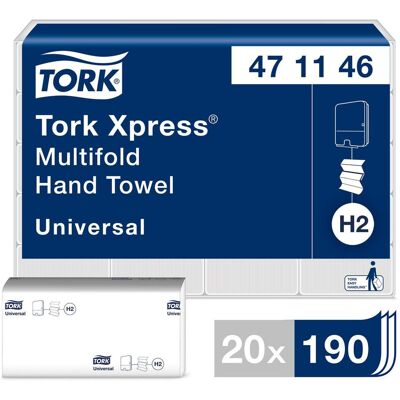 Tork Xpress Multifold Handdukar 2-lager - Papper Tork Xpress Multifold Handdukar 2-lager - Papper