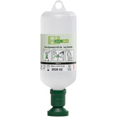 PLUM Wound and Eyewash 0,9% Sodium Chloride 1000ml PLUM Wound and Eyewash 0,9% Sodium Chloride 1000ml