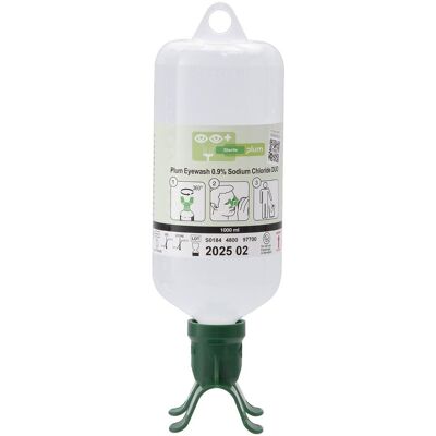 PLUM Wound and Eyewash 0,9% Sodium Chloride DUO 1000ml PLUM Wound and Eyewash 0,9% Sodium Chloride DUO 1000ml