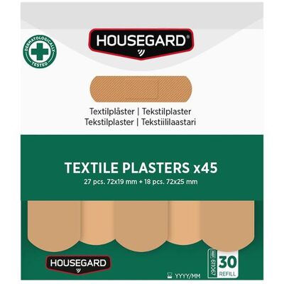 HOUSEGARD Plåster textil 2x45st HOUSEGARD Plåster textil 2x45st