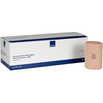 ABENA Kompressionsbinda light 8cmx5m 10/fp ABENA Kompressionsbinda light 8cmx5m 10/fp
