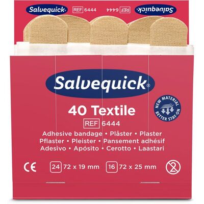SALVEQUICK Plåster refill textil 40/fp SALVEQUICK Plåster refill textil 40/fp