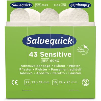 SALVEQUICK Plåster refill non-woven 43/fp SALVEQUICK Plåster refill non-woven 43/fp