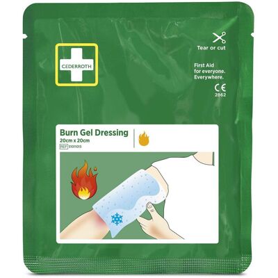 Cederroth Burn Gel Dressing - 20x20 cm Steril Första Hjälpen Cederroth Burn Gel Dressing - 20x20 cm Steril Första Hjälpen