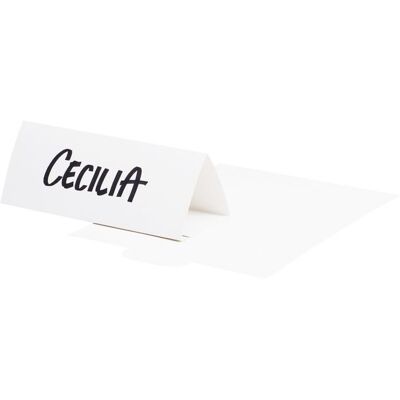 NO BRAND Bordsskylt tjockt papper, 220 x 70 mm, vit 50/fp NO BRAND Bordsskylt tjockt papper, 220 x 70 mm, vit 50/fp