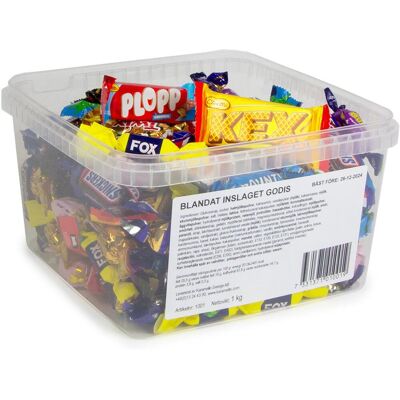 NO BRAND Godisblandning inslaget 1kg NO BRAND Godisblandning inslaget 1kg