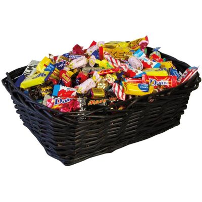 KARAMELLO Godis Presentkorg svart inlaget 3,5kg KARAMELLO Godis Presentkorg svart inlaget 3,5kg