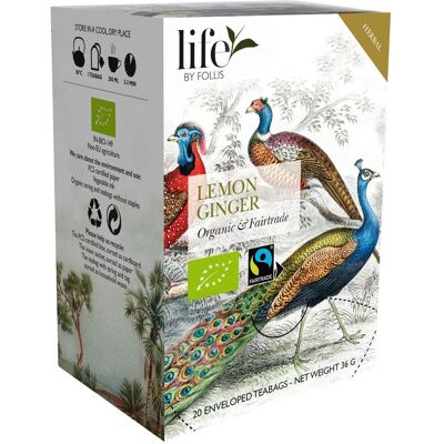 LIFE BY FOLLIS Te Citron ingefära 20/fp LIFE BY FOLLIS Te Citron ingefära 20/fp