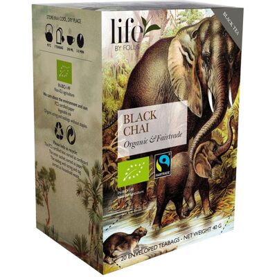 LIFE BY FOLLIS Te svart chai 20/fp LIFE BY FOLLIS Te svart chai 20/fp
