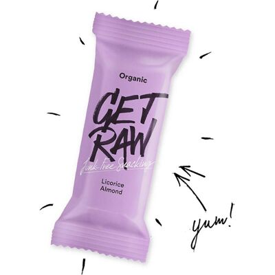 GET RAW Bar Licorice och Almond 42g GET RAW Bar Licorice och Almond 42g