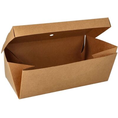 PAPSTAR Pura Foldbar Baguettebox - 130x250x100 mm PAPSTAR Pura Foldbar Baguettebox - 130x250x100 mm