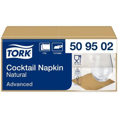 TORK Servett Cocktail 2-lags natur 200/fp TORK Servett Cocktail 2-lags natur 200/fp
