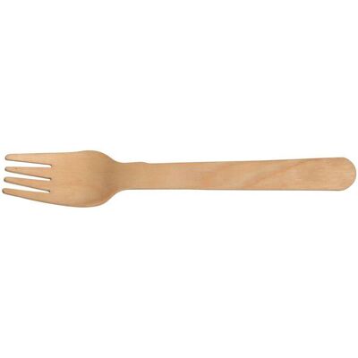 ABENA Bestick gaffel Gastro vaxat trä 16cm 100/fp ABENA Bestick gaffel Gastro vaxat trä 16cm 100/fp