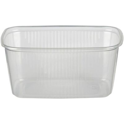 Rektangulär matförpackningsbricka - 250 ml - Pack av 3 Rektangulär matförpackningsbricka - 250 ml - Pack av 3