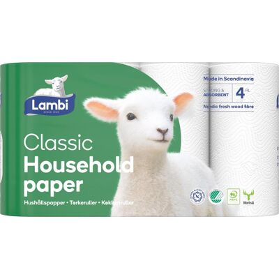 LAMBI Hushållspapper Classic vit 20/fp LAMBI Hushållspapper Classic vit 20/fp