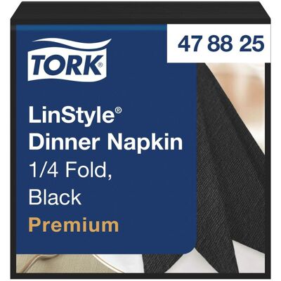 TORK Servett LinStyle Middag svart 50/fp TORK Servett LinStyle Middag svart 50/fp
