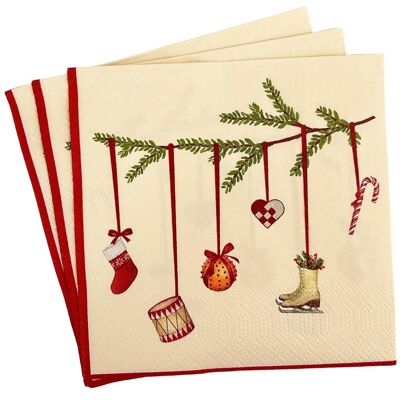 FESTIVE Servett Scandi 3-lags 33x33cm 20/fp FESTIVE Servett Scandi 3-lags 33x33cm 20/fp