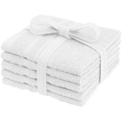 NO BRAND Frottéhandduk 25x25cm vit 5/fp NO BRAND Frottéhandduk 25x25cm vit 5/fp