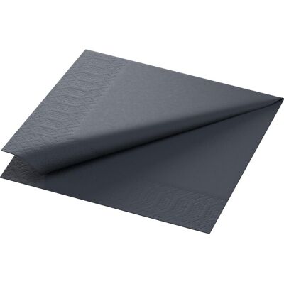 DUNI Servett 3-lagers, enfärgad, ¼-vikt, 33 cm, svart 125/fp DUNI Servett 3-lagers, enfärgad, ¼-vikt, 33 cm, svart 125/fp