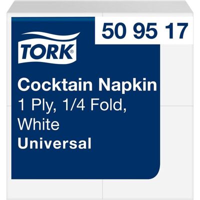 TORK Servett Cocktail 1-lags vit 500/fp TORK Servett Cocktail 1-lags vit 500/fp