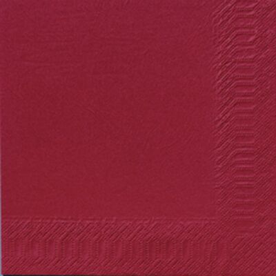 DUNI Servett 3-lagers, enfärgad, ¼-vikt, 40 cm, bordeaux 125/fp DUNI Servett 3-lagers, enfärgad, ¼-vikt, 40 cm, bordeaux 125/fp
