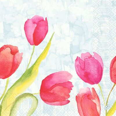 DUNI Servett Tulips 3-lags 40x40cm 250/fp DUNI Servett Tulips 3-lags 40x40cm 250/fp