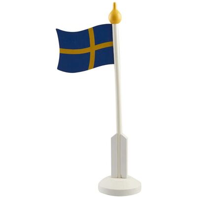 Festive Bordsflagga Svenska flaggan med fot 37cm Festive Bordsflagga Svenska flaggan med fot 37cm