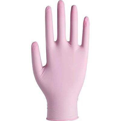 ABENA Nitrilhandske puderfri rosa L 100/fp ABENA Nitrilhandske puderfri rosa L 100/fp
