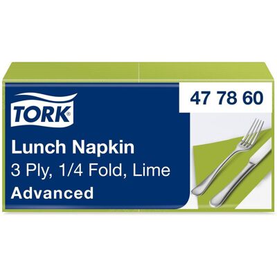 TORK Servett Lunch Mjuk 3-lags lime 150/fp TORK Servett Lunch Mjuk 3-lags lime 150/fp