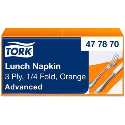 TORK Servett Lunch Mjuk 3-lags orange 150/fp TORK Servett Lunch Mjuk 3-lags orange 150/fp