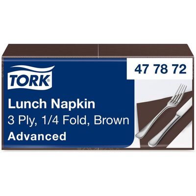 TORK Servett Lunch Mjuk 3-lags brun 150/fp TORK Servett Lunch Mjuk 3-lags brun 150/fp