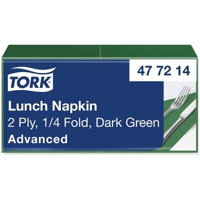 TORK Servett Lunch 2-lags mörkgrön 200/fp TORK Servett Lunch 2-lags mörkgrön 200/fp