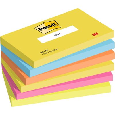POST-IT Notes Energetic 76x127mm 6/fp POST-IT Notes Energetic 76x127mm 6/fp