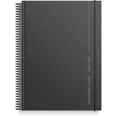 BURDE Kalender Organizer & Notes svart 26/27 BURDE Kalender Organizer & Notes svart 26/27