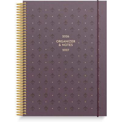 BURDE Kalender Organizer & Notes vinröd 26/27 BURDE Kalender Organizer & Notes vinröd 26/27