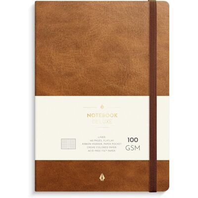 BURDE Anteckningsbok Deluxe A5 brun BURDE Anteckningsbok Deluxe A5 brun