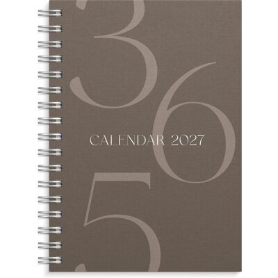 BURDE Kalender Weekly A6 Story 2027 brun BURDE Kalender Weekly A6 Story 2027 brun