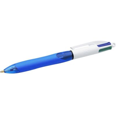 BIC Kulpenna 4 Colours Grip 1,0mm med gummigrepp bläck: svart, blå, grön, röd BIC Kulpenna 4 Colours Grip 1,0mm med gummigrepp bläck: svart, blå, grön, röd