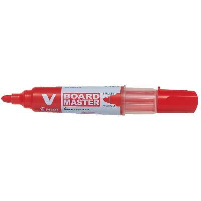 PILOT BEGREEN Whiteboardpenna V-Board Master, rund spets på 6,0 mm, röd PILOT BEGREEN Whiteboardpenna V-Board Master, rund spets på 6,0 mm, röd
