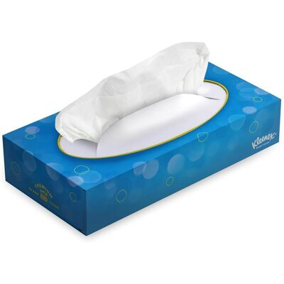 KLEENEX Ansiktsservett ask 2-lagers vita 100/fp KLEENEX Ansiktsservett ask 2-lagers vita 100/fp