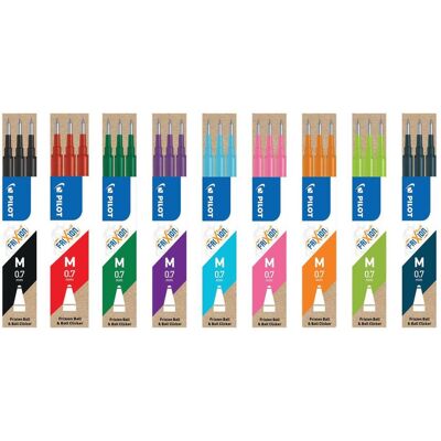 PILOT Refill Frixion 0,7mm blå 3/fp PILOT Refill Frixion 0,7mm blå 3/fp